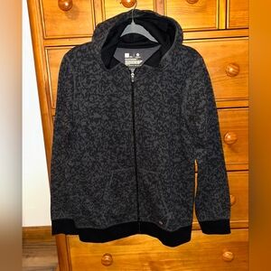 Xersion Black & Grey Zip-Up Hoodie. Size Boys XL!